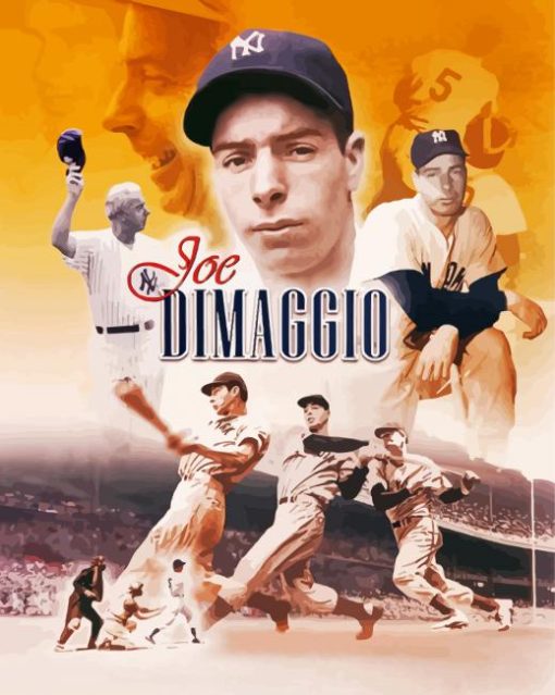 Joe DiMaggio Poster Paint by number