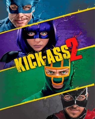 Kick Ass Poster paint by number