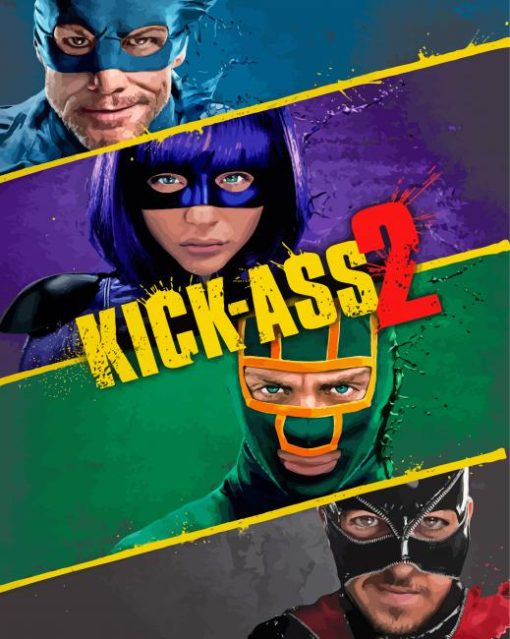 Kick Ass Poster paint by number