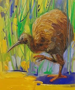 Kiwi Bird Art paint by number