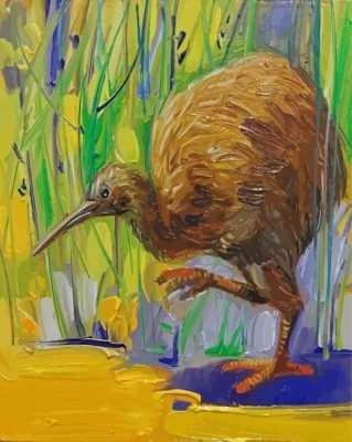 Kiwi Bird Art paint by number