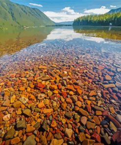 Lake McDonald Paint by number