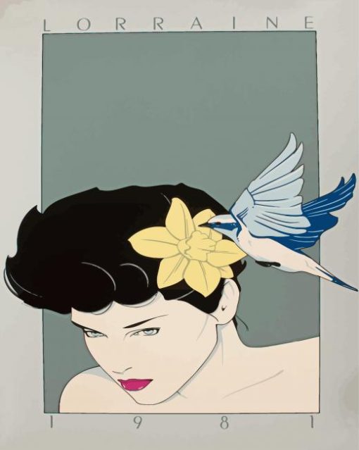 Lorraine By Patrick Nagel paint by number