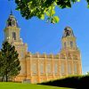 Manti Utah Temple Building Paint by number