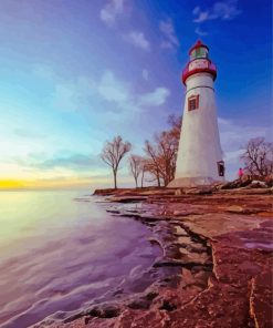 Marblehead Lighthouse paint by number