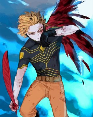 Mha Hawks Paint by number