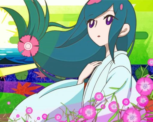 Nanami Yasuri Katanagatari Character Paint by number