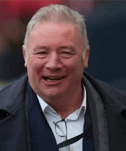 Old Former Footballer Ally Mccoist paint by number