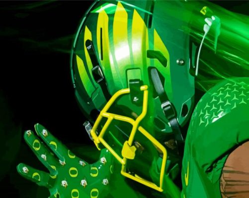 Oregon Ducks paint by number