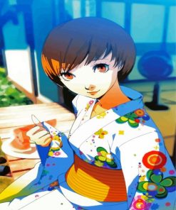 Perosna 4 Game Chie Satonaka paint by number