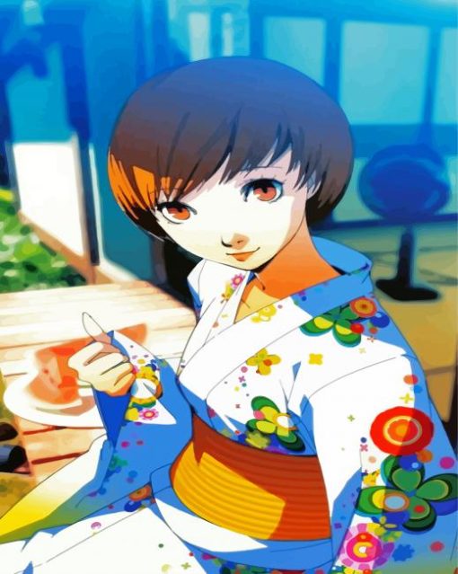 Perosna 4 Game Chie Satonaka paint by number