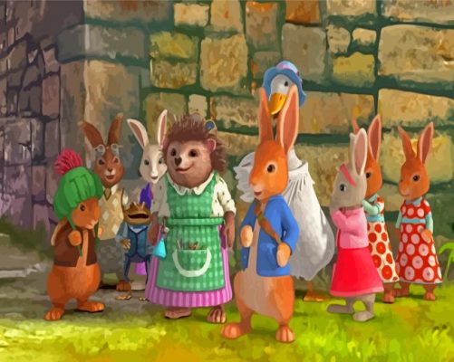 Peter Rabbit Characters paint by number