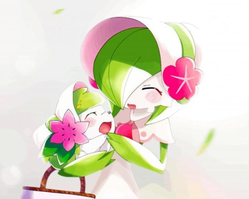 Pokemon Species Gardevoir paint by number