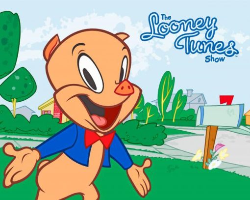 Porky Pig The Looney Tunes Show paint by number