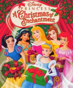 Princesses Christmas paint by number