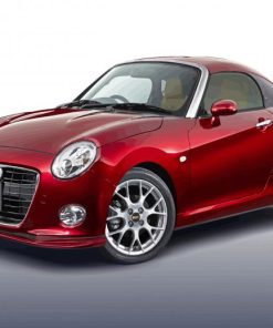 Red Daihatsu Copen paint by number