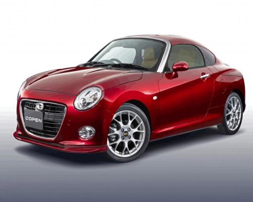 Red Daihatsu Copen paint by number