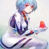 Rei Ayanami Anime Girl paint by number