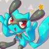 Riolu Pokemon Art paint by number