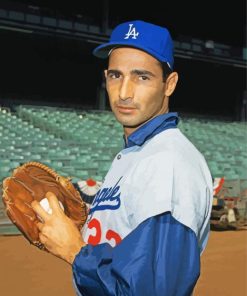 Sandy Koufax Paint by number