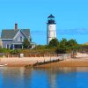 Sandy Neck Beach Lighthouse In Massachusetts paint by number