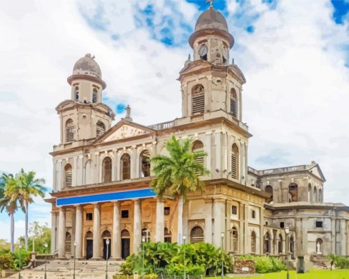 Santiago Of Managua Cathedral paint by numbers