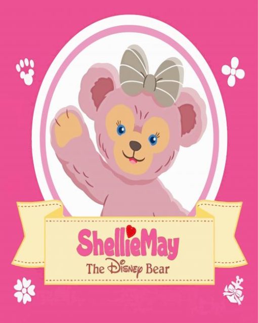 Shellie May The Dinsey Bear Poster Art paint by number