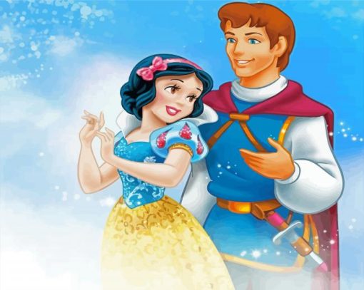 Snow White And Prince Charming paint by number