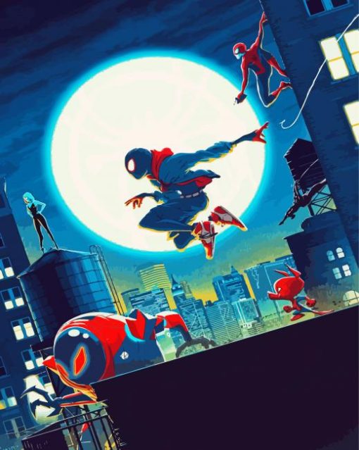 Spider Verse paint by number