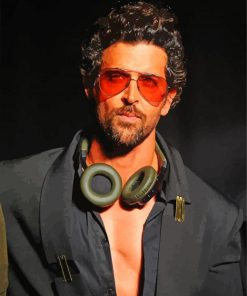 Stylish Hrithik Roshan paint by number