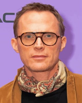 Stylish Paul Bettany Paint by number