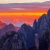 Sunrise Over Yellow Mountain China paint by number