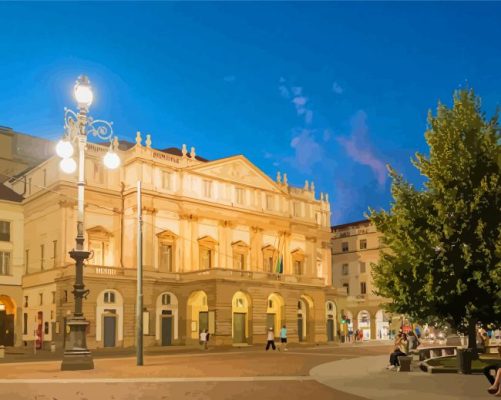 Teatro Alla Scala In Italy paint by number