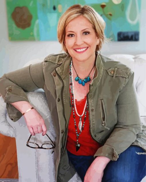 The American Brene Brown paint by number