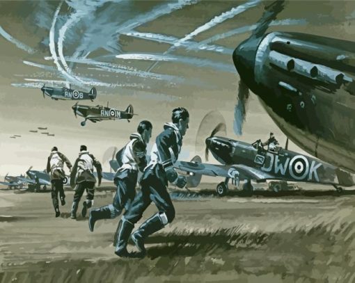 The Battle Of Britain paint by number