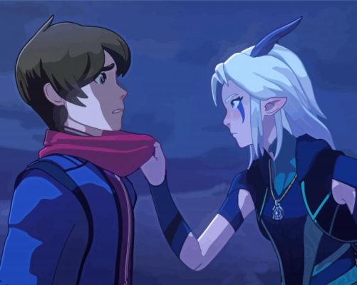 The Dragon Prince Fantasy Characters Paint by number