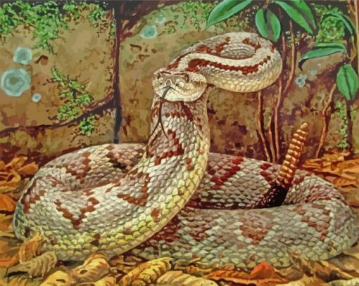 The Rattlesnake paint by number