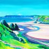 Three Cliffs Bay Art paint by number