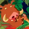 Timon And Pumbaa Lion King Paint by number