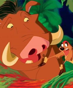 Timon And Pumbaa Lion King Paint by number