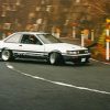 Toyota Ae86 Drift Paint by number