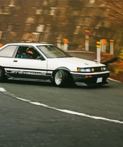 Toyota Ae86 Drift Paint by number