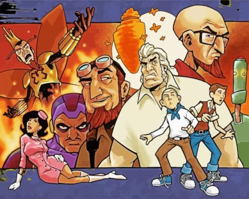 Venture Brothers Characters paint by number