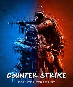 Video Game Counter Strike paint by number