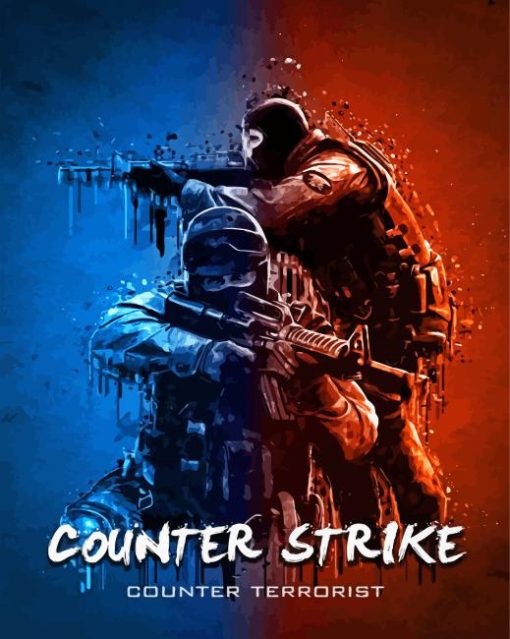 Video Game Counter Strike paint by number