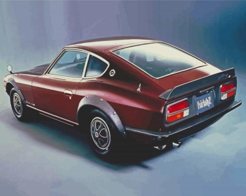 Vintage Nissan Fairlady paint by number