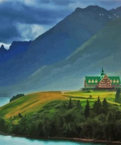 Waterton National Park Landscape paint by number