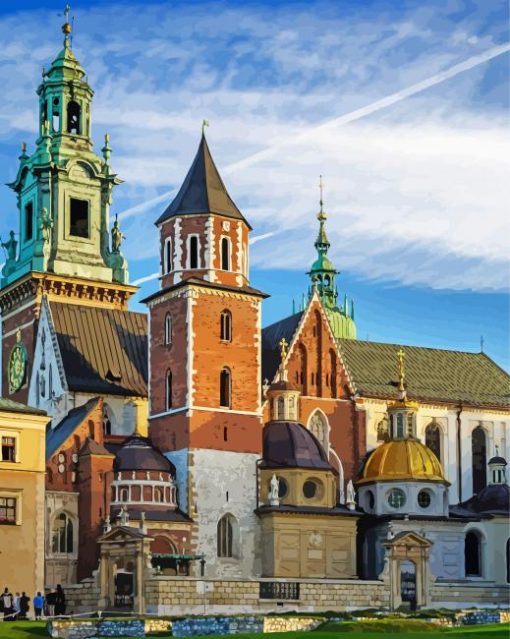 Wawel Royal Castle Building Paint by number