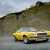 Yellow Camaro 77 paint by number