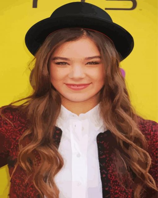 Young Hailee Steinfeld paint by number